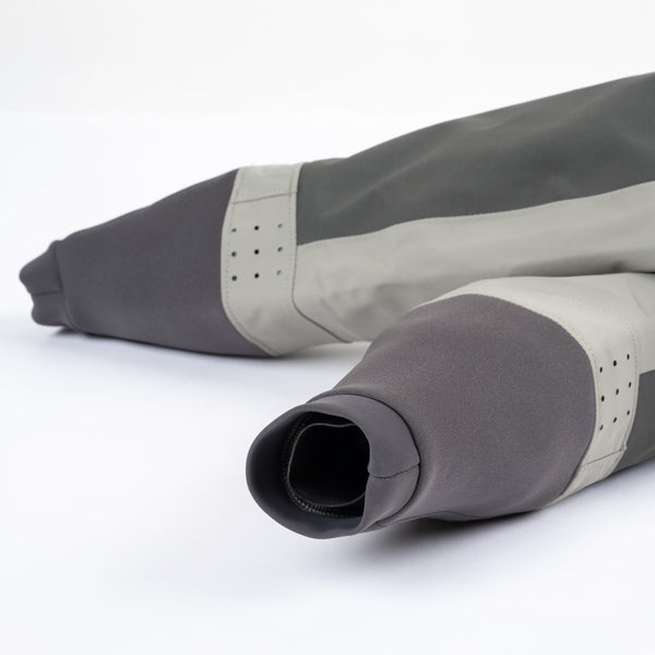 Immersion Research 7Figure Dry Suit in Lunar Dust Gray Wrist Cuff View