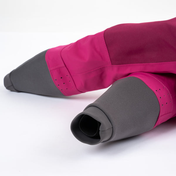 Immersion Research Aphrodite Dry Suit in Cactus Flower Pink Wrist Cuffs