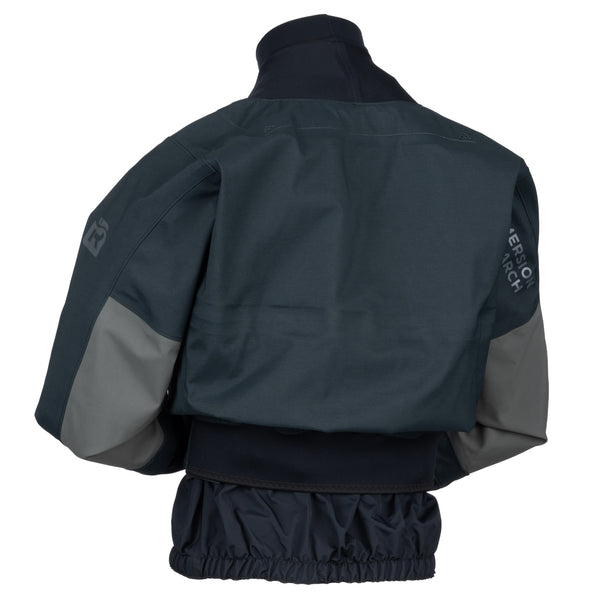Back view of Immersion Research Devil's Club Dry Top in Blackbird