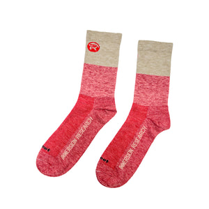 Cardinal Red Immersion Research Wool Blend Socks