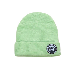 Mint Green Knit Immersion Research Beanie with rolled cuff 