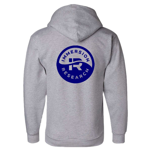 Immersion Research Freshmaker Cotton Logo Hoodie Heather Gray Back