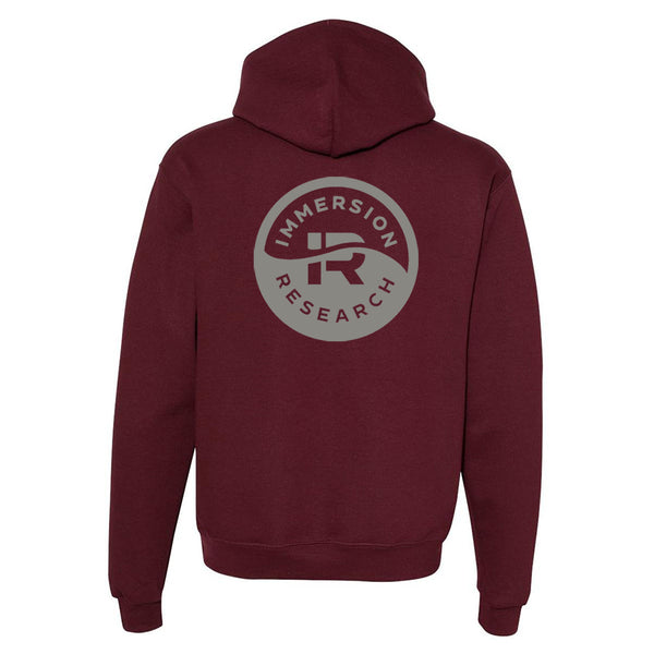 Immersion Research Freshmaker Cotton Logo Hoodie Maroon Back