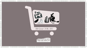 A grocery cart graphic showing the immersion research logos and grocery store essentials.