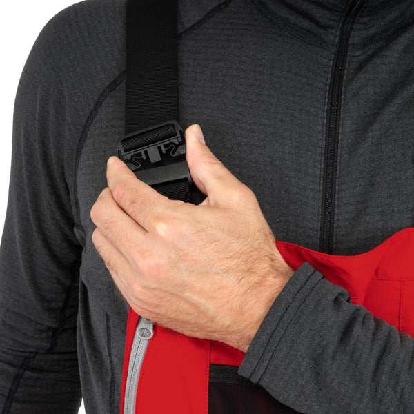 Immersion Research Operator SAR Dry Suit in Showtime Red with Internal Bibs