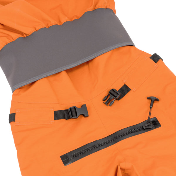 Immersion Research 7figure Dry Suit Turmeric Belt and Relief Zipper