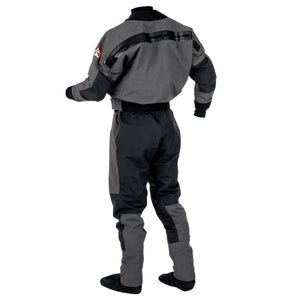 Devil's Club Dry Suit in Volcanic Ash back of suit