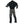 Immersion Research Devil's Club Dry Suit in Blackbird Black Rear View
