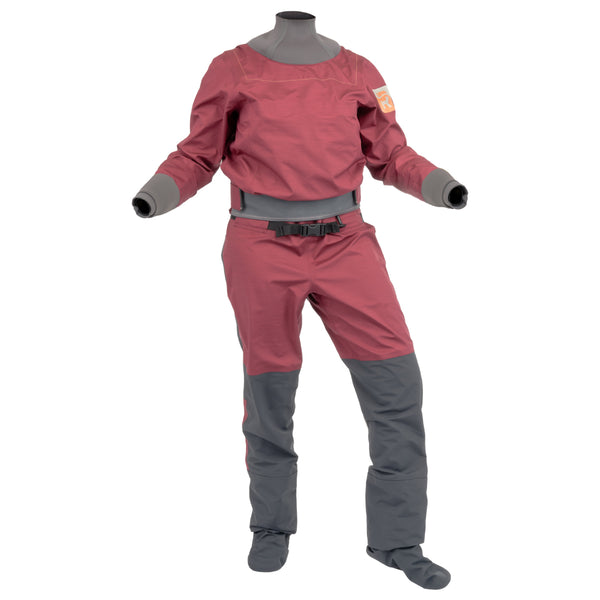 Immersion Research Aphrodite Women's Clamshell Zipper Dry Suit Red Velvet