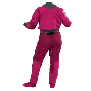 Immersion Research Aphrodite Dry Suit in Cactus Flower Pink Rear View