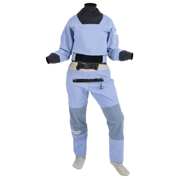 Immersion Research Sahalie Dry Suit in Wisteria on white background