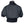Back view of a black paddle jacket displayed on a white background.