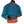 A teal and gray long-sleeve paddle jacket displayed on a mannequin torso, with an orange tunnel cover and gray cuffs, shown against a plain white background.