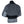 A dark gray and black paddle jacket shown from the back, featuring color-blocked light gray sleeves and lower hem, photographed on a white background.