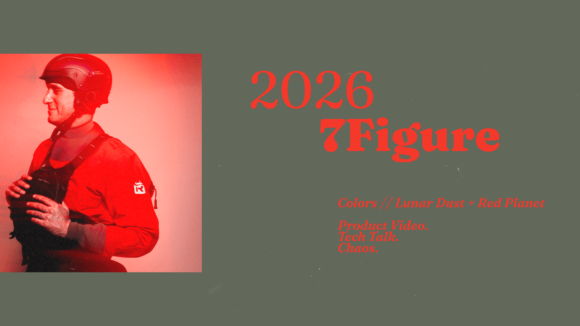 Person in kayaking gear, featuring '2026 7Figure' on a dark background