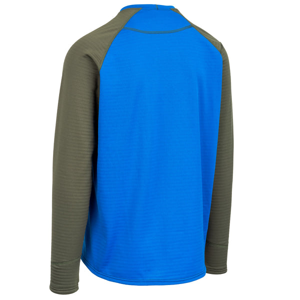 Immersion Research Crew Neck Baseline Long Sleeve Shirt Blue Sapphire