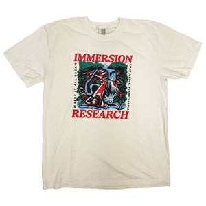 Immersion Research brand logo shirt featuring rivers and kayakers