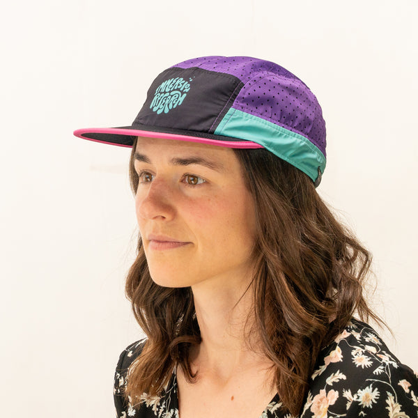 Immersion Research x Territory Run Bubble Head Hat in Fever Dream on Model