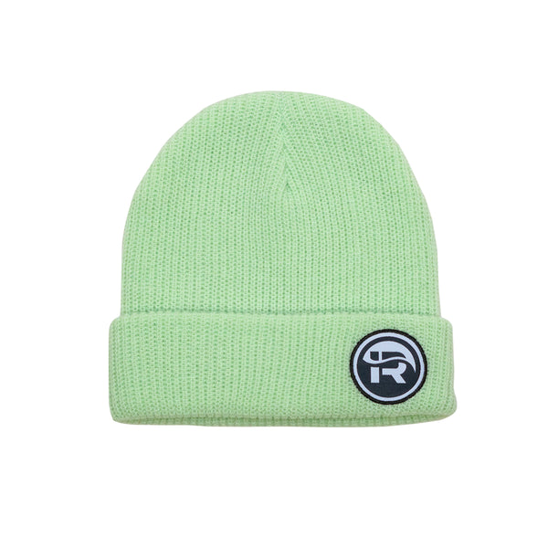 Mint Green Knit Immersion Research Beanie with rolled cuff 