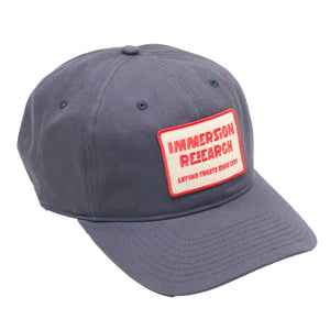 Gray cap with a red and white 'Immersion Research' patch on a white background