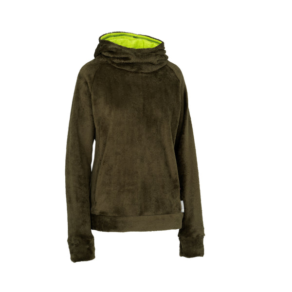 Immersion Research Polartec Hot Lap High Loft Fleece Hoodie Mossy Brown