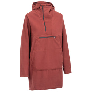 Immersion Research Women's Wind Pro™ Fleece Long Anorak in Burgundy