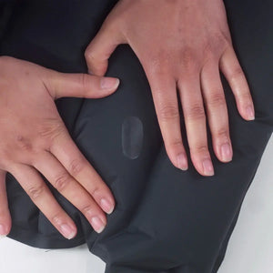 Gear Aid Tenacious Tape Flex Patches in use on gear