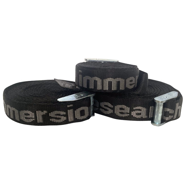 Immersion Research Black and Grey Webbing Cam Straps 