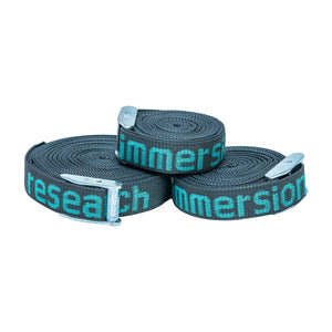 Immersion Research Gray and Teal Webbing Cam Straps 