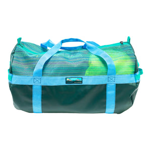 Immersion Research World Class Gear Bag Green and Blue Front of Bag