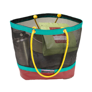 Immersion Research Tote Bag in Black, Teal, and Burgundy