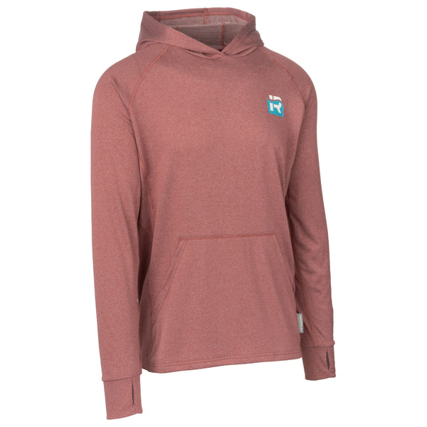 Immersion Research Polartec Power Wool Highwater Hoodie in dark red