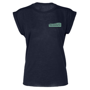 Midnight Blue Women's Short Sleeve T-Shirt with Immersion Research logo on chest