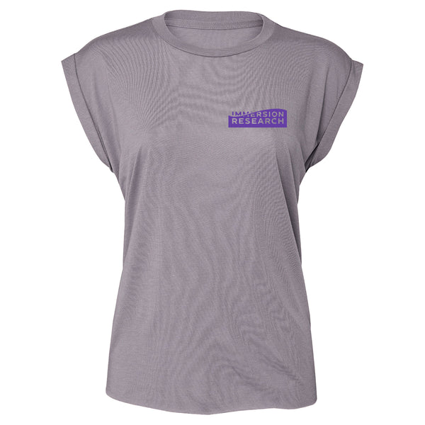 Granite Gray Women's Short Sleeve T-Shirt with Immersion Research logo on chest