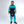 Load image into Gallery viewer, Woman in Immersion Research Women&#39;s Sahalie Dry Suit Peacock Blue  with full kayak gear
