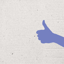 Image of blue hand giving thumbs up.