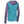 Back of Women's Immersion Research Polartec Power Wool Highwater Hoodie in Blue with purple accents