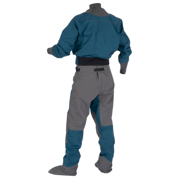 Immersion Research Aphrodite Women's Clamshell Zipper Dry Suit Spruced Up Green Back