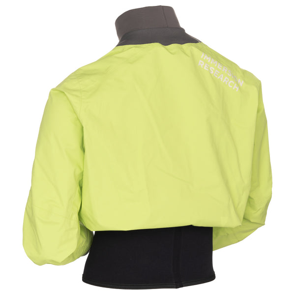 Back of Immersion Research Long Sleeve Nano Paddle Jacket Light Green