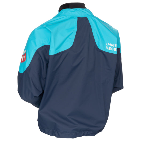 Back of Immersion Research Zephyr Paddle Jacket Blue/Dark Blue