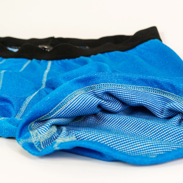 Power Wool Fleece Underwear Gecko Blue Fabric detail