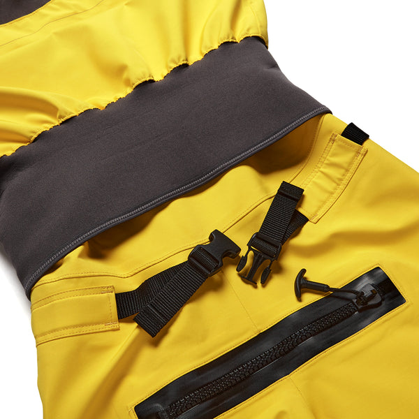 7figure Men's Dry Suit Dawn Patrol Yellow Adjustable Waistband