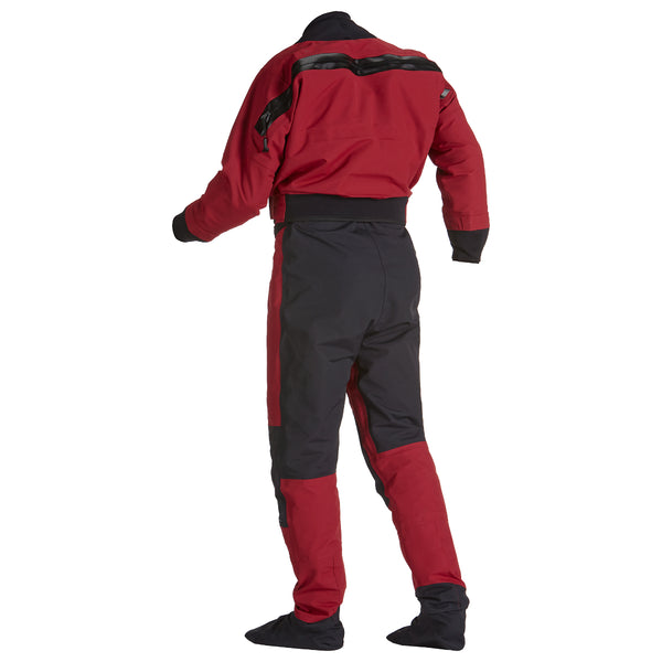 Immersion Research Devil's Club Drysuit Lava Falls Red Back