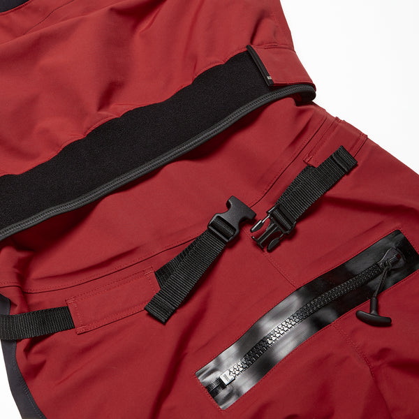 Immersion Research Devil's Club Drysuit Lava Falls Red Adjustable waistband
