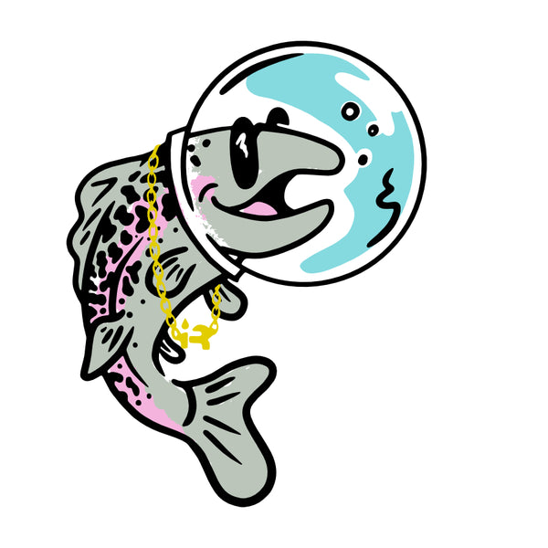 Space Salmon Decal