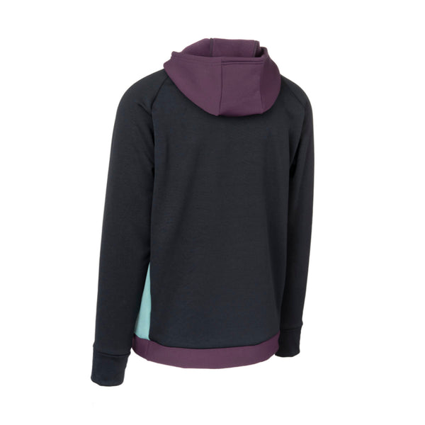Immersion Research Power Stretch Pro Mount Hoodie Black/Purple/Turquoise back